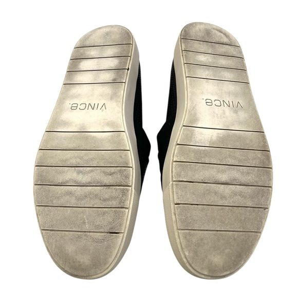 Vince Blair 5 Black Nubuck Leather Perforated Slip On Casual Sneaker Women’s 8 - Picture 11 of 15